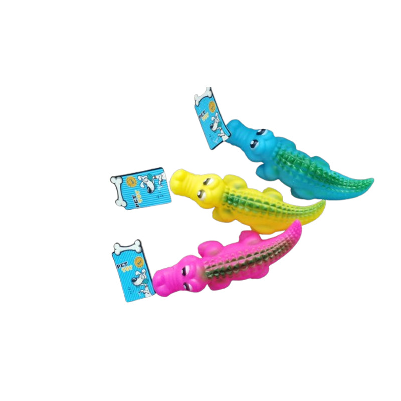 Dog Toy Squeaky Crocodile Alligator