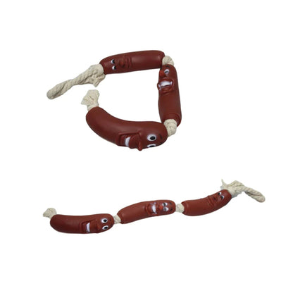 3-Piece Sausage Rope Toy for Dogs