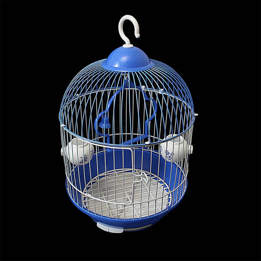 Round Parrot Cage with Feeder & Hook
