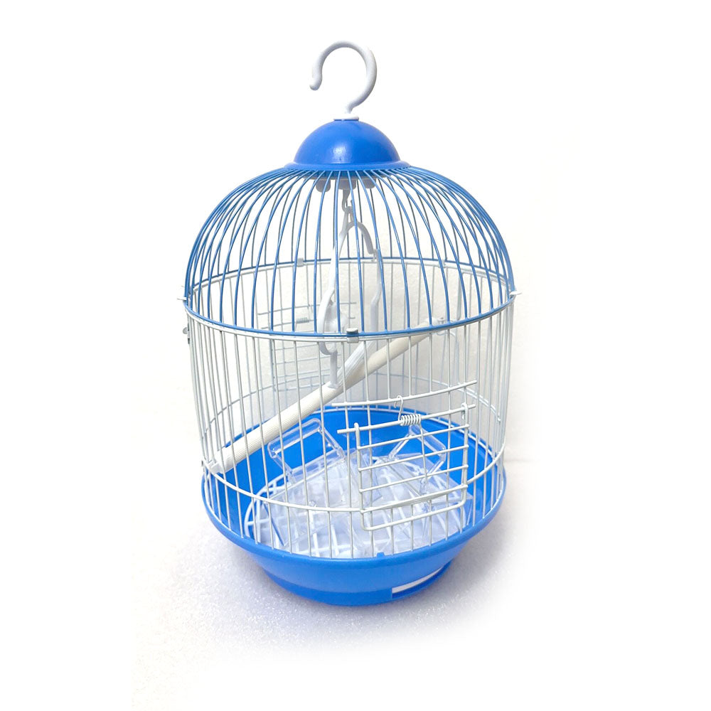 Round Parrot Cage with Feeder & Hook