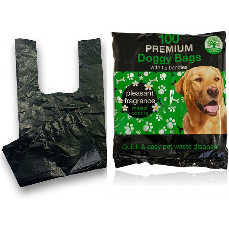 Premium Doggy Bags with Tie Handles