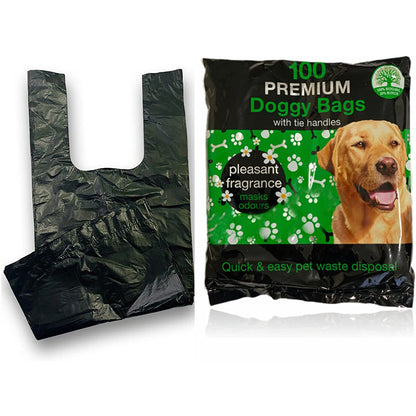 Premium Doggy Bags with Tie Handles