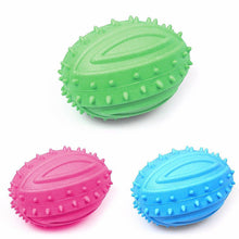 Squeaky Rugby Shaped Ball Toy for Dogs