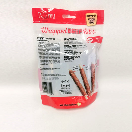 Wrapped Beef Ribs Dog Treats