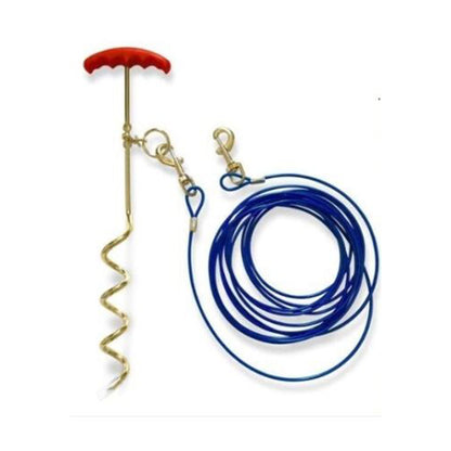Dog Tie Out Cable and Stake