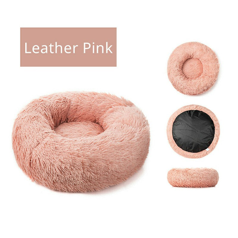 SnugglePaws Round Calming Pet Bed