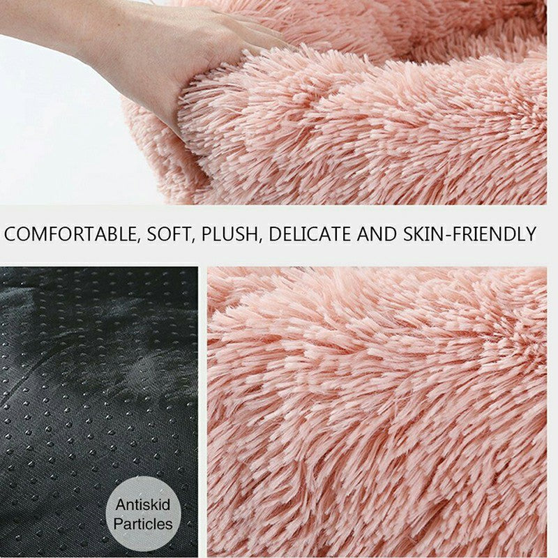 SnugglePaws Round Calming Pet Bed