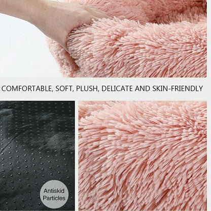 SnugglePaws Round Calming Pet Bed
