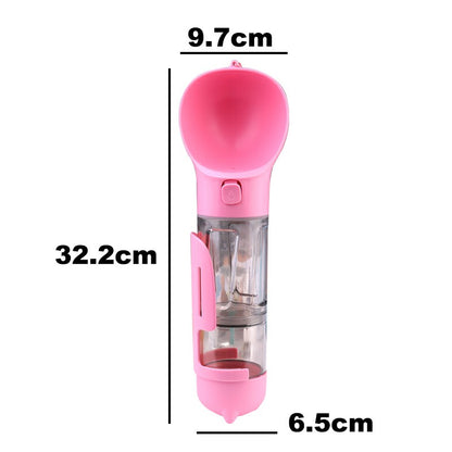 Portable Water Bottle with Food Dispenser