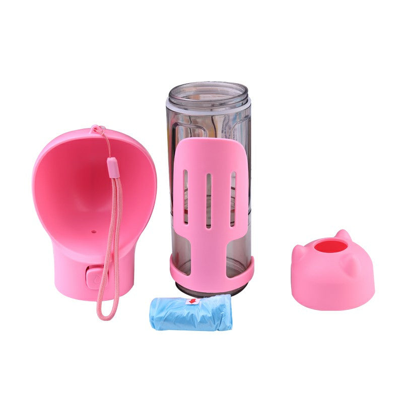 Portable Water Bottle with Food Dispenser