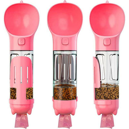 Portable Water Bottle with Food Dispenser