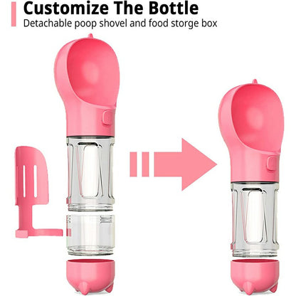 Portable Water Bottle with Food Dispenser