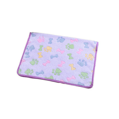 Soft 'n Warm Pet Mat - Bones & Paw Print