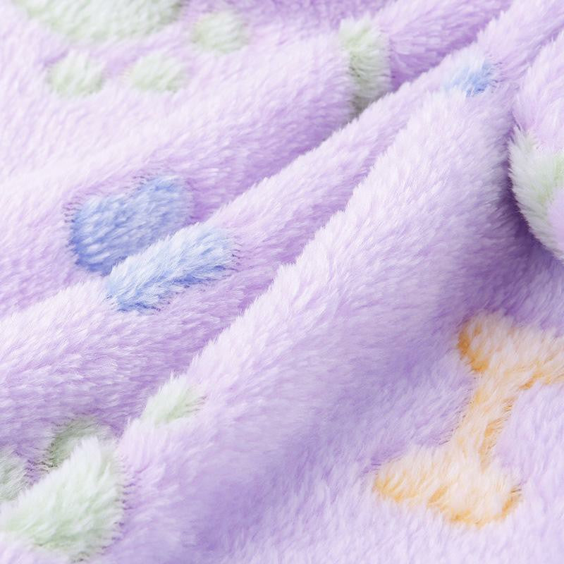 Soft 'n Warm Pet Mat - Bones & Paw Print