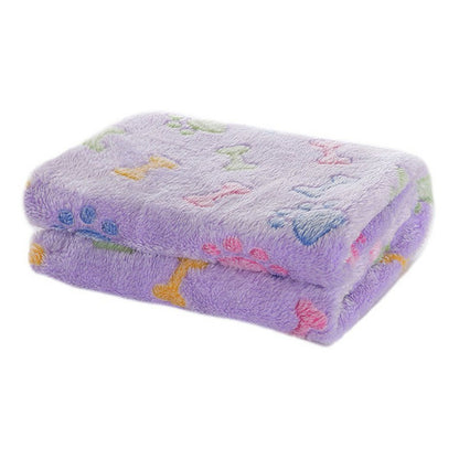 Soft 'n Warm Pet Mat - Bones & Paw Print