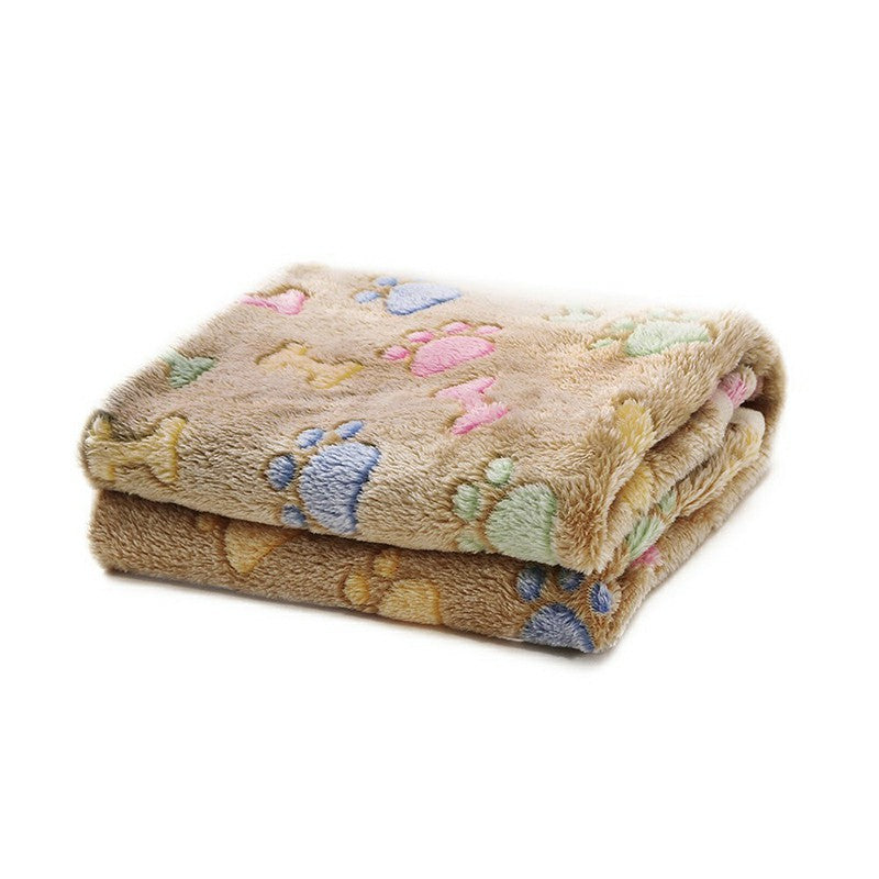 Soft 'n Warm Pet Mat - Bones & Paw Print