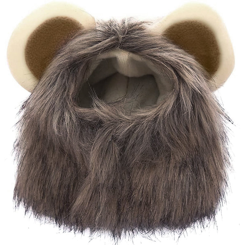 Brown Lion Mane Hood Pet Costume