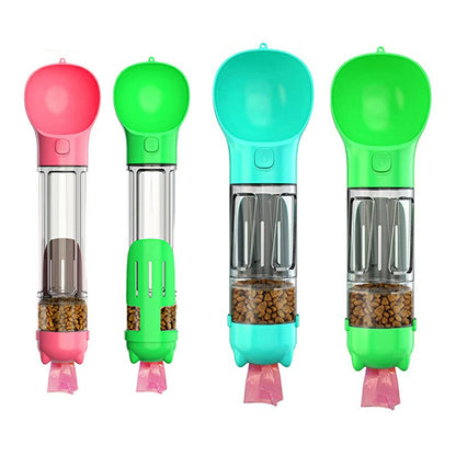 Portable Water Bottle with Food Dispenser