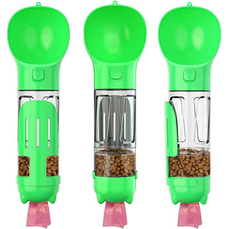 Portable Water Bottle with Food Dispenser