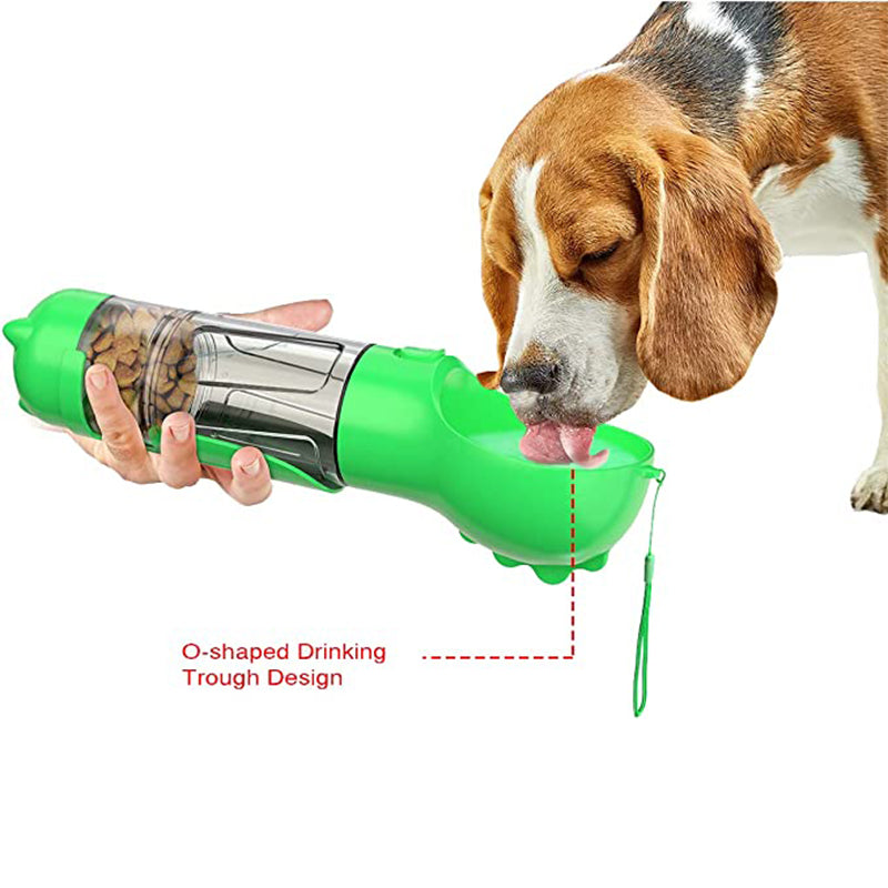 Portable Water Bottle with Food Dispenser
