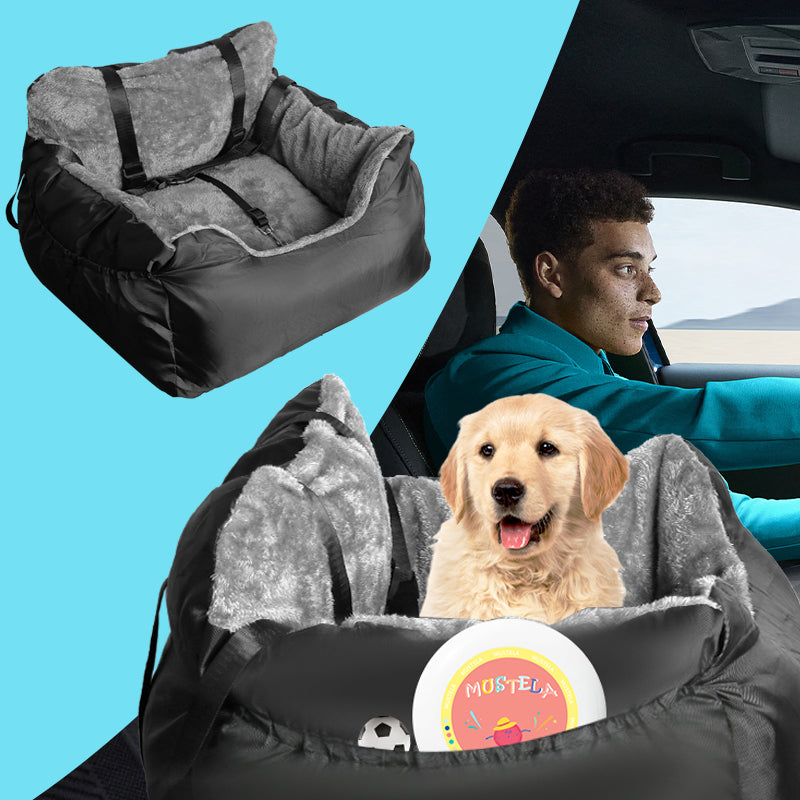 Plush Travel Companion Pet Car Booster Seat