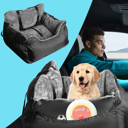 Plush Travel Companion Pet Car Booster Seat