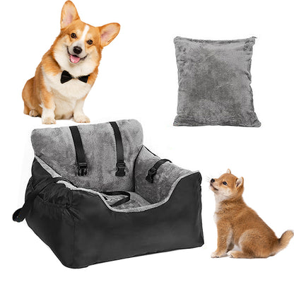 Plush Travel Companion Pet Car Booster Seat