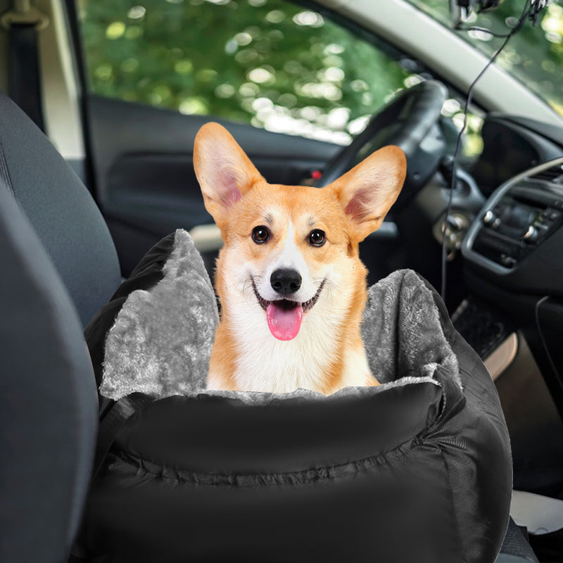 Plush Travel Companion Pet Car Booster Seat