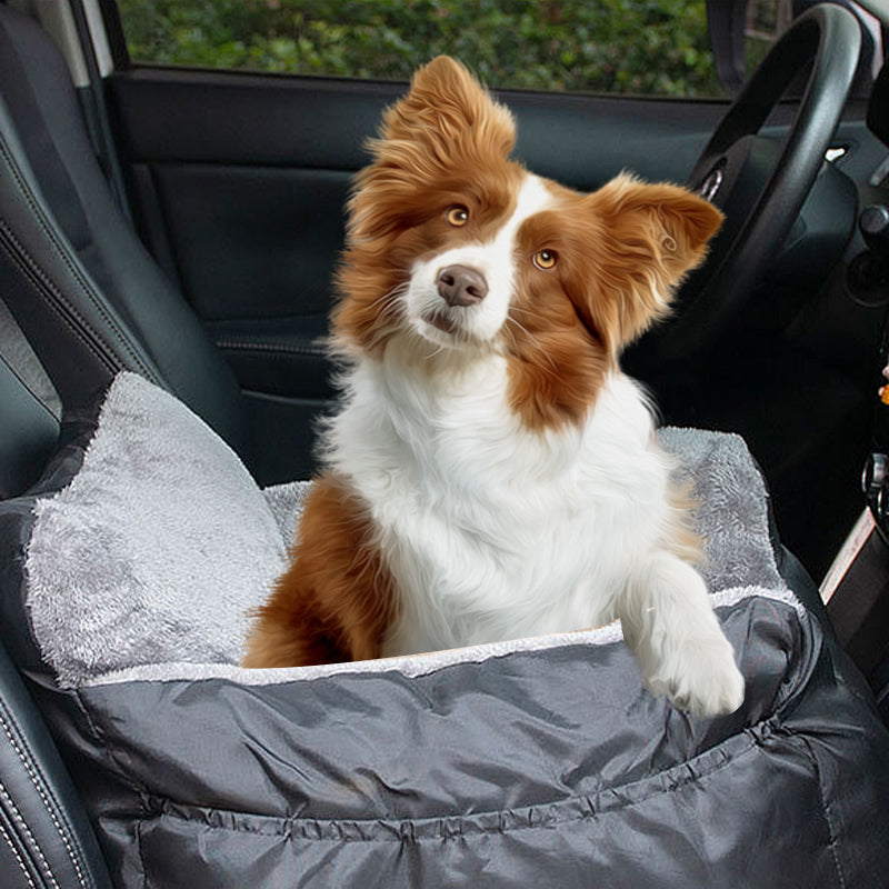 Plush Travel Companion Pet Car Booster Seat