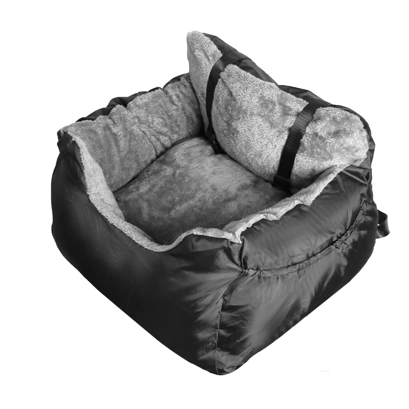 Plush Travel Companion Pet Car Booster Seat