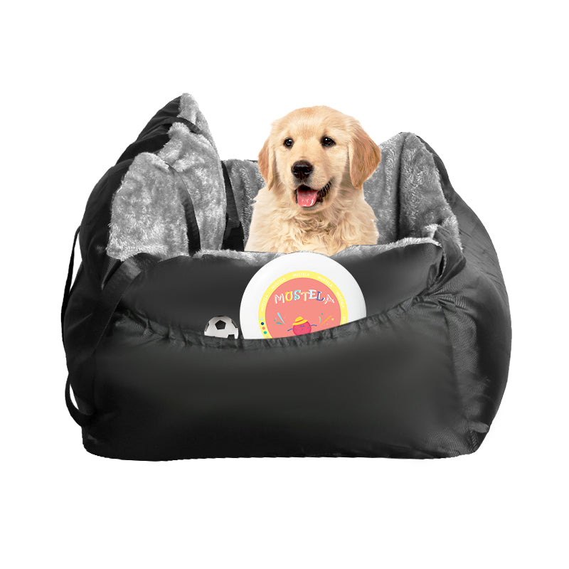 Plush Travel Companion Pet Car Booster Seat