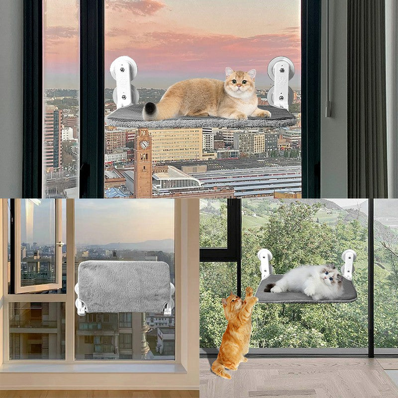 Cordless Folding Cat Window Hammock