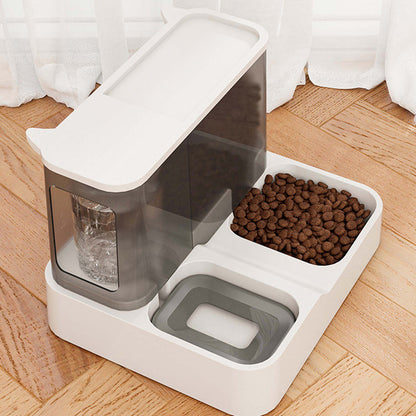 2-in-1 Pet Feeder and Water Dispenser Bowl