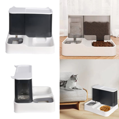 2-in-1 Pet Feeder and Water Dispenser Bowl