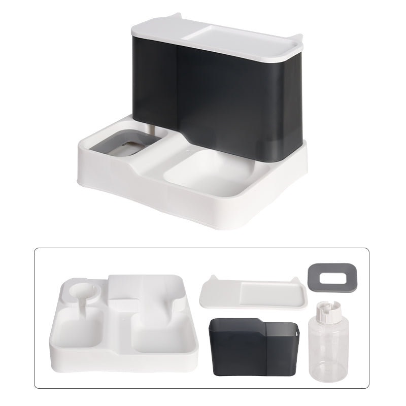 2-in-1 Pet Feeder and Water Dispenser Bowl