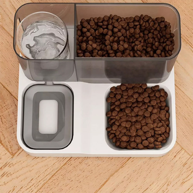 2-in-1 Pet Feeder and Water Dispenser Bowl