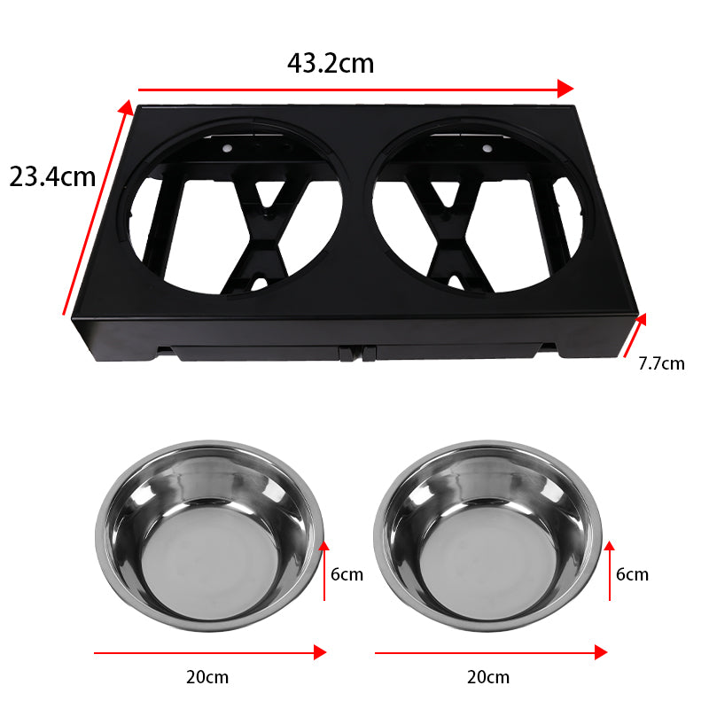 Elevated Dog Bowls with 5 Adjustable Heights