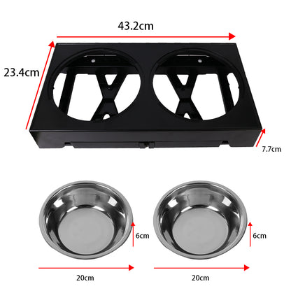 Elevated Dog Bowls with 5 Adjustable Heights