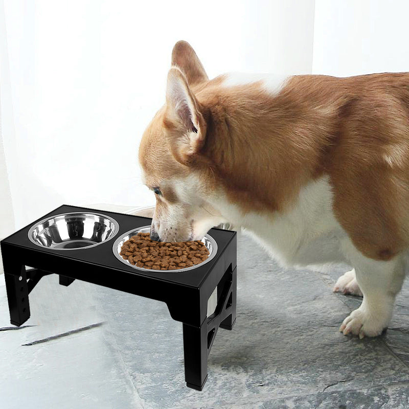 Elevated Dog Bowls with 5 Adjustable Heights