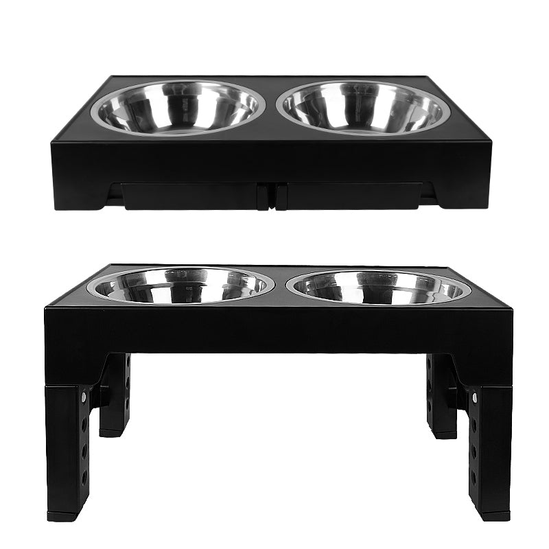Elevated Dog Bowls with 5 Adjustable Heights