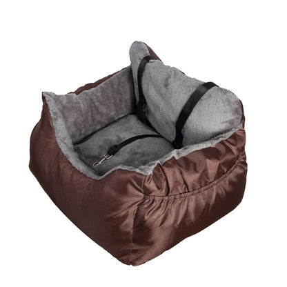 Plush Travel Companion Pet Car Booster Seat