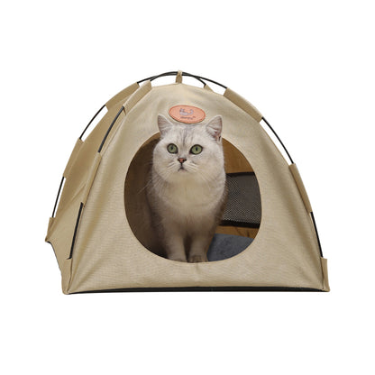 Cozy Retreat Pet Tent with Soft Bed Pad
