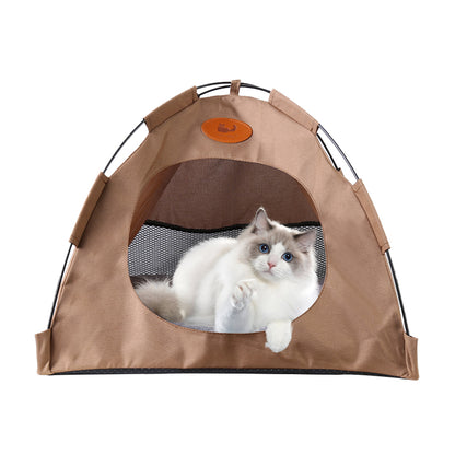 Cozy Retreat Pet Tent with Soft Bed Pad