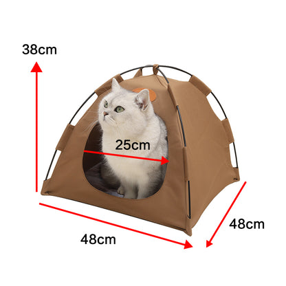 Cozy Retreat Pet Tent with Soft Bed Pad