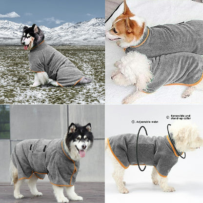 QuickDry Microfiber Dog Bathrobe