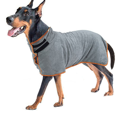 QuickDry Microfiber Dog Bathrobe
