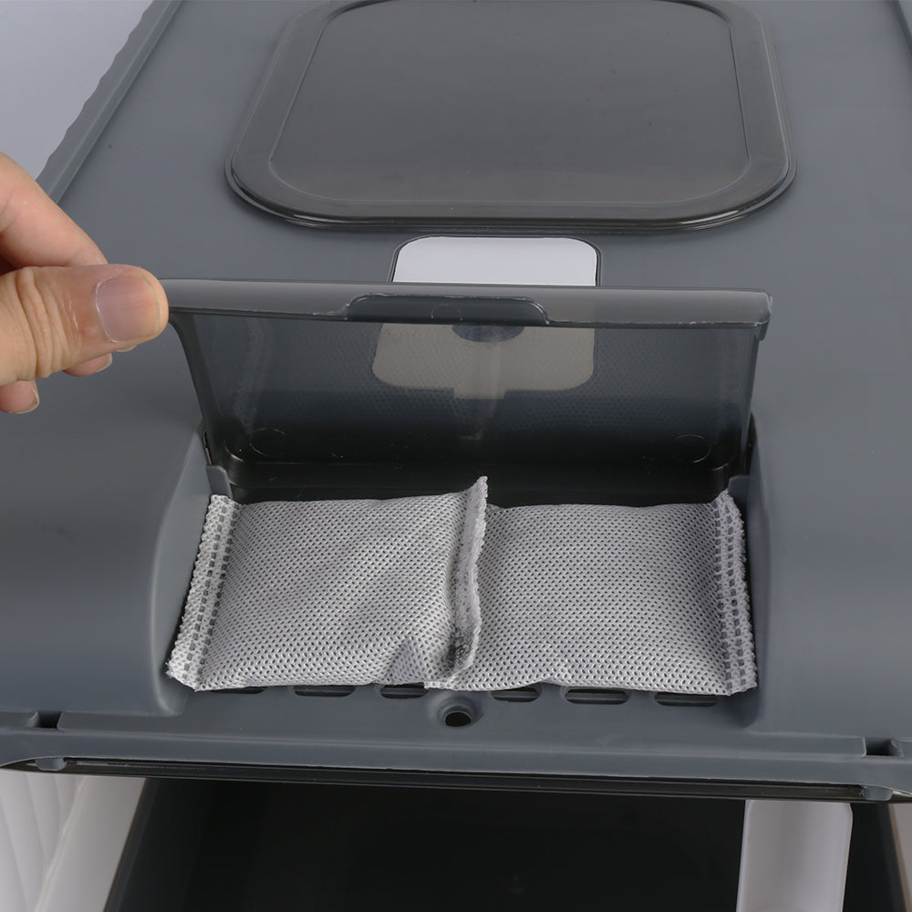 Large Cat Litter Box with Anti-Splashing Design