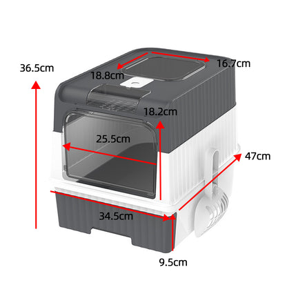 Large Cat Litter Box with Anti-Splashing Design