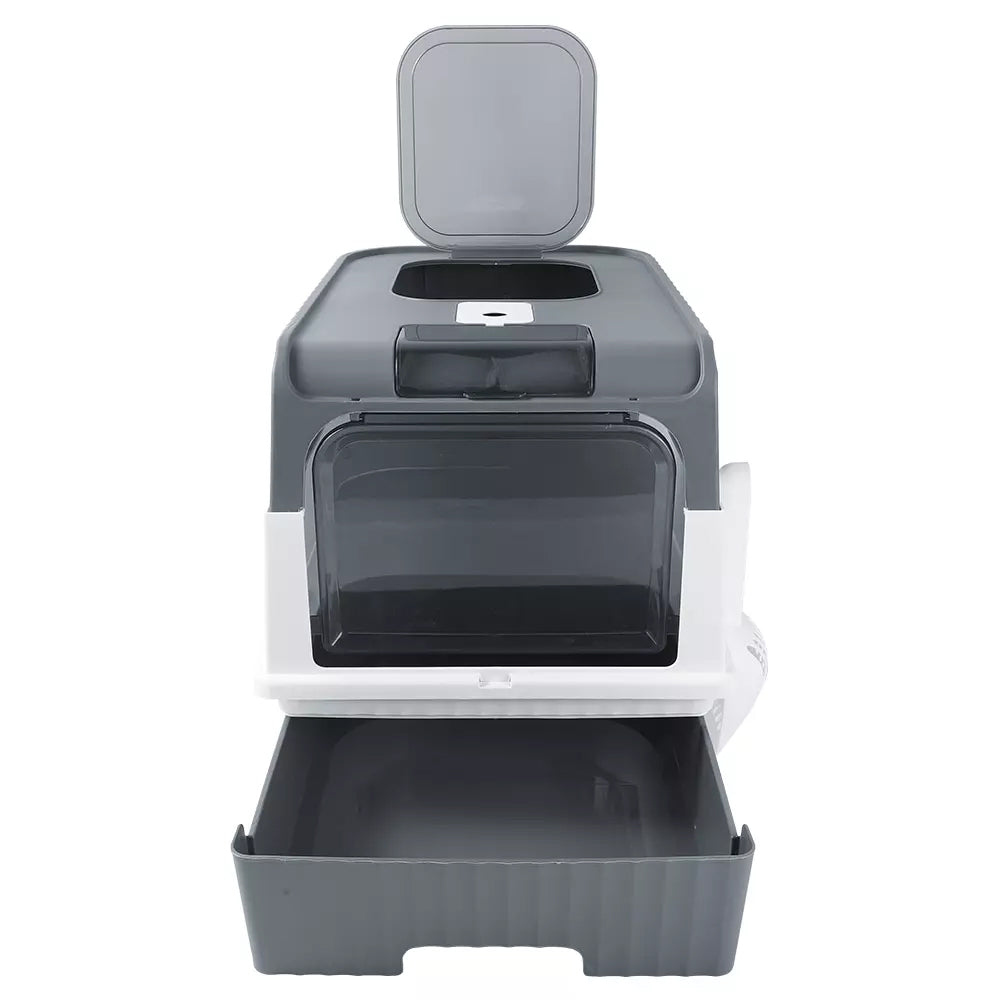 Large Cat Litter Box with Anti-Splashing Design
