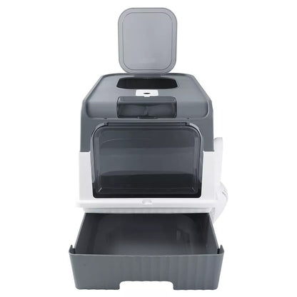 Large Cat Litter Box with Anti-Splashing Design